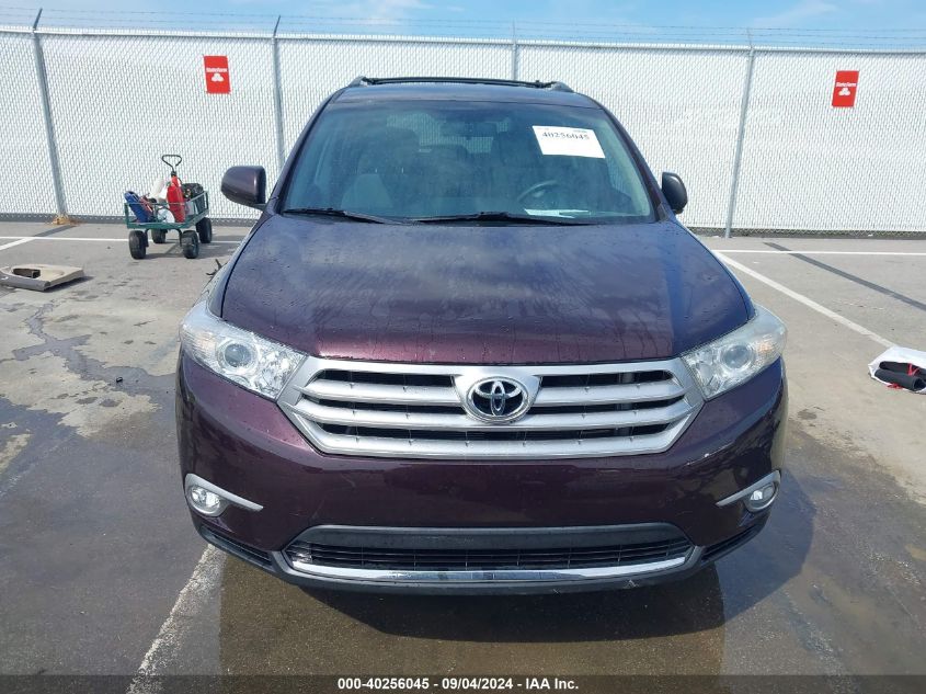 2013 Toyota Highlander Base Plus V6 VIN: 5TDZK3EH7DS133147 Lot: 40256045