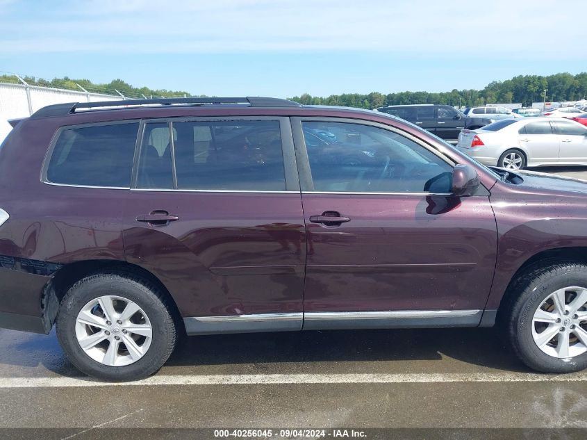 2013 Toyota Highlander Base Plus V6 VIN: 5TDZK3EH7DS133147 Lot: 40256045