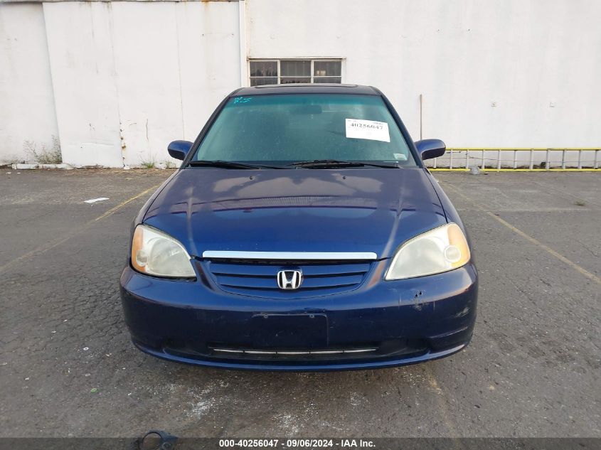 2003 Honda Civic Ex VIN: 1HGES26763L008351 Lot: 40256047