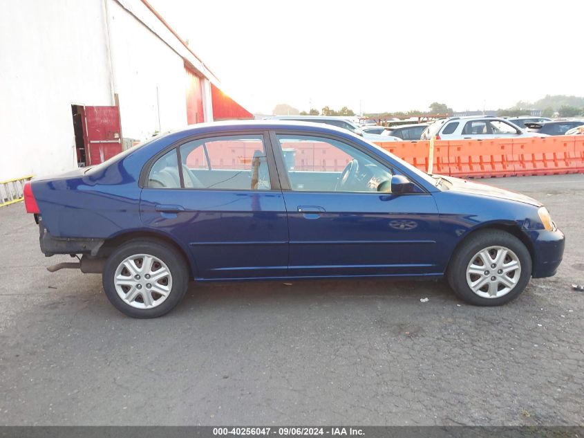 2003 Honda Civic Ex VIN: 1HGES26763L008351 Lot: 40256047