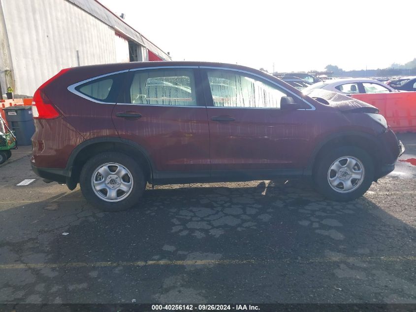 2015 Honda Cr-V Lx VIN: 2HKRM4H35FH629976 Lot: 40256142