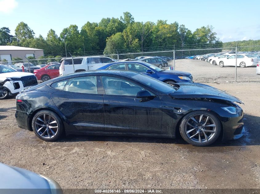 2022 Tesla Model S Plaid Tri Motor All-Wheel Drive VIN: 5YJSA1E64NF486989 Lot: 40256145