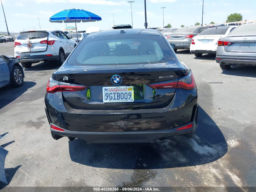 2023 BMW I4 Edrive35 VIN: WBY43AW08PFP79093 Lot: 40256265