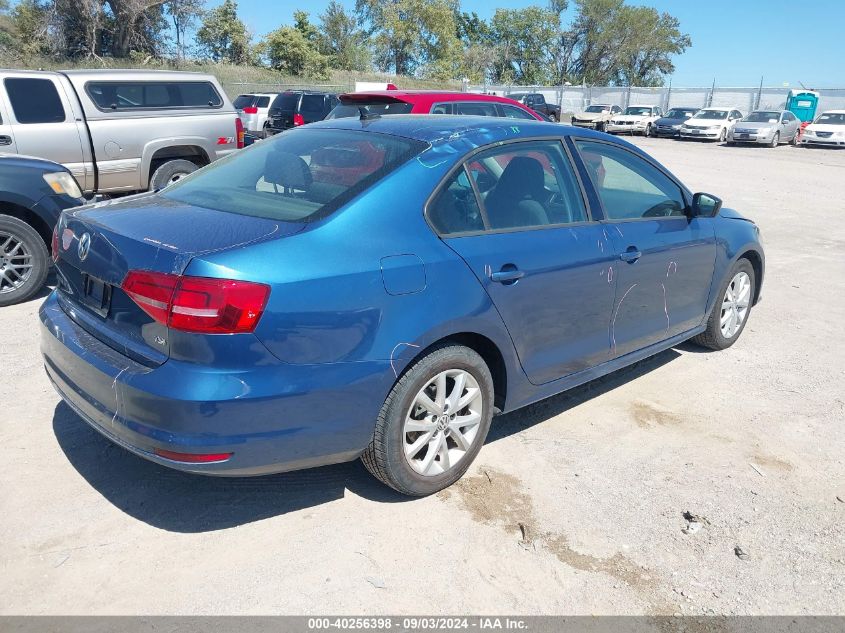 2015 Volkswagen Jetta 1.8T Se VIN: 3VWD17AJ6FM276152 Lot: 40256398