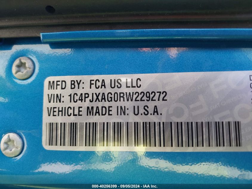 2024 Jeep Wrangler 2-Door Sport 4X4 VIN: 1C4PJXAG0RW229272 Lot: 40256399