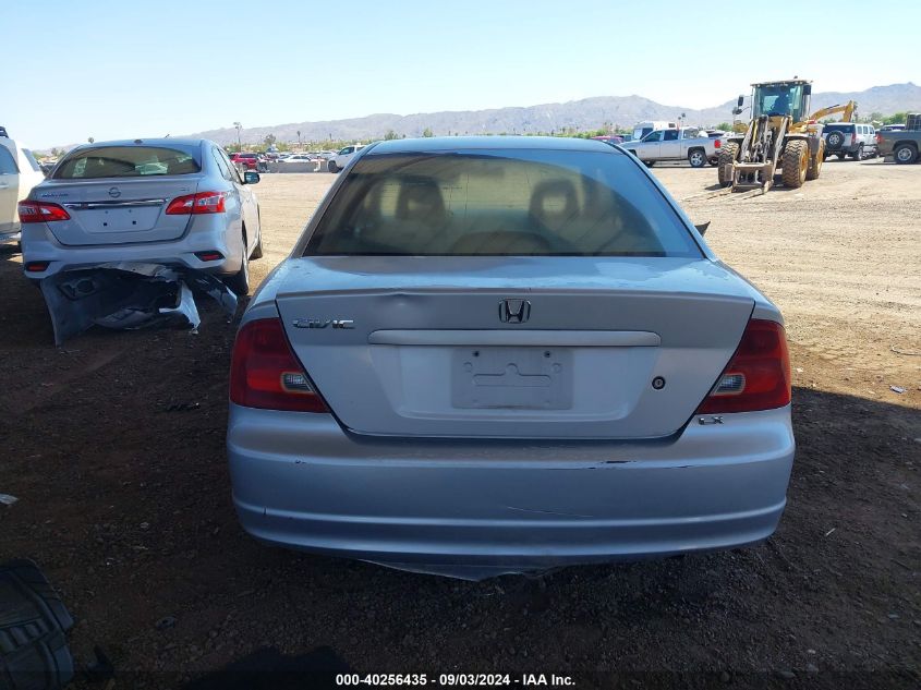 2002 Honda Civic Lx VIN: 1HGEM22522L106189 Lot: 40256435