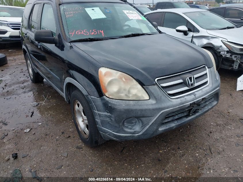 2006 Honda Cr-V Lx VIN: JHLRD78576C036394 Lot: 40256514