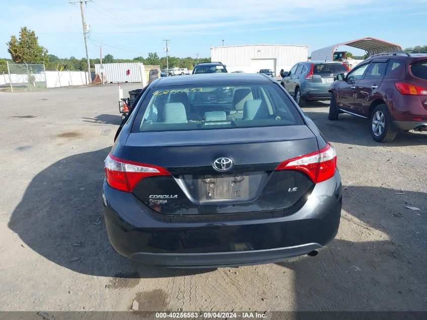 2016 Toyota Corolla Le VIN: 2T1BURHE9GC606785 Lot: 40256553