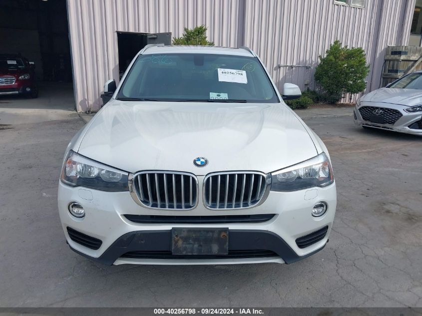 2017 BMW X3 xDrive28I VIN: 5UXWX9C39H0W76621 Lot: 40256798