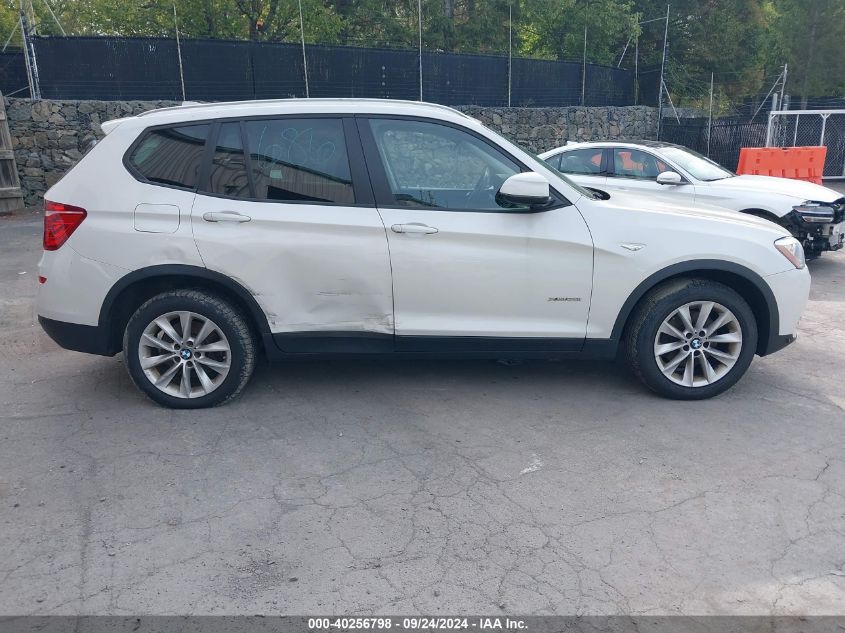 2017 BMW X3 xDrive28I VIN: 5UXWX9C39H0W76621 Lot: 40256798