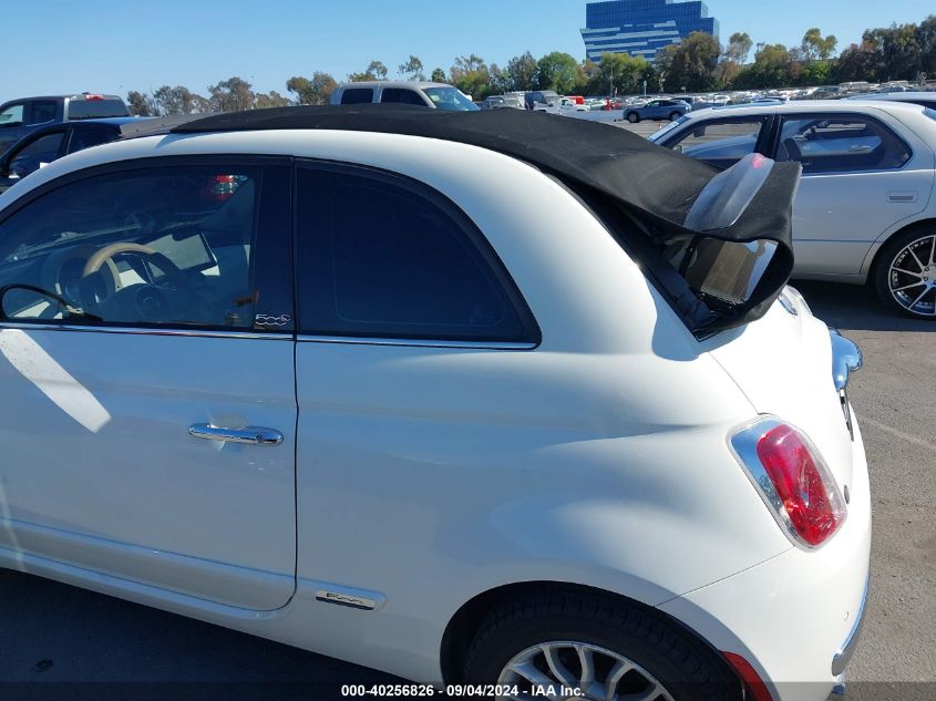 2013 Fiat 500C Lounge VIN: 3C3CFFER0DT629115 Lot: 40256826