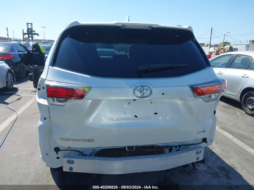 2014 Toyota Highlander Xle V6 VIN: 5TDKKRFH6ES012856 Lot: 40256828