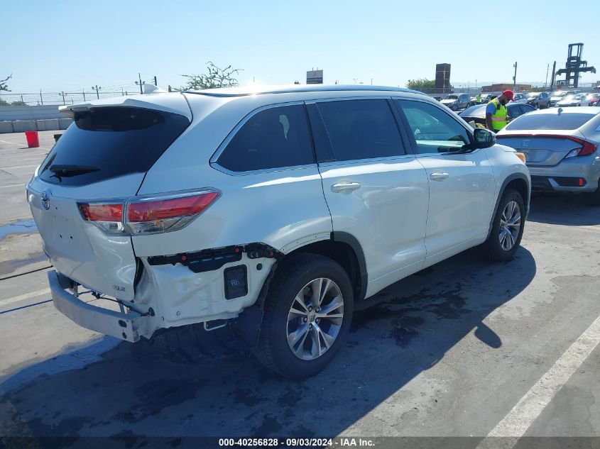 2014 TOYOTA HIGHLANDER XLE V6 - 5TDKKRFH6ES012856