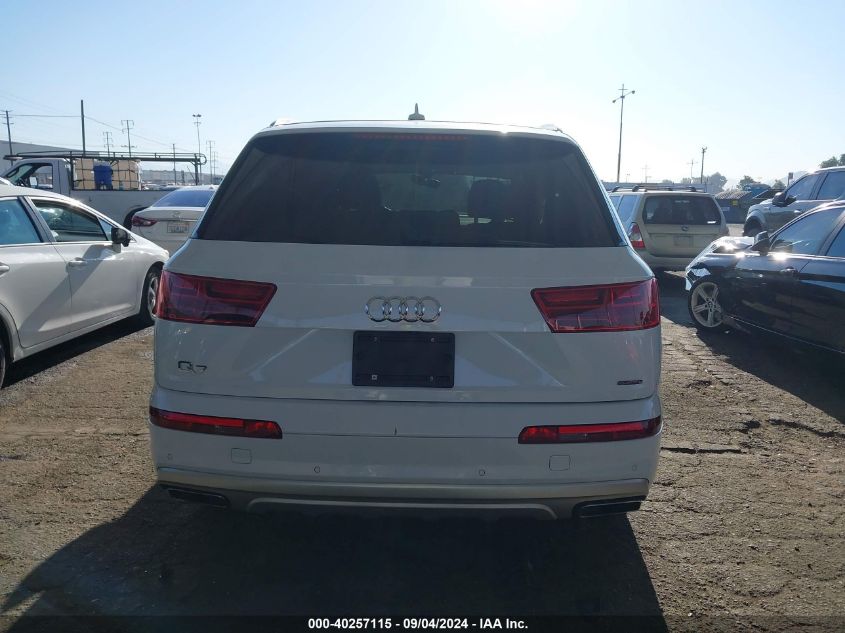 2019 Audi Q7 45 Se Premium VIN: WA1AHAF78KD031610 Lot: 40257115