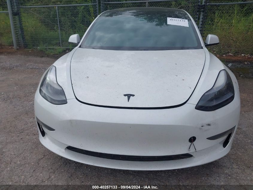 2021 Tesla Model 3 Standard Range Plus Rear-Wheel Drive VIN: 5YJ3E1EA5MF018510 Lot: 40257133