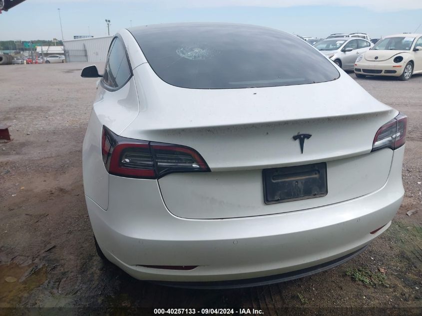 2021 Tesla Model 3 Standard Range Plus Rear-Wheel Drive VIN: 5YJ3E1EA5MF018510 Lot: 40257133