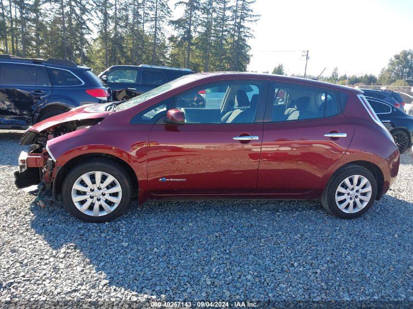 2017 Nissan Leaf S VIN: 1N4BZ0CP7HC309262 Lot: 40257143