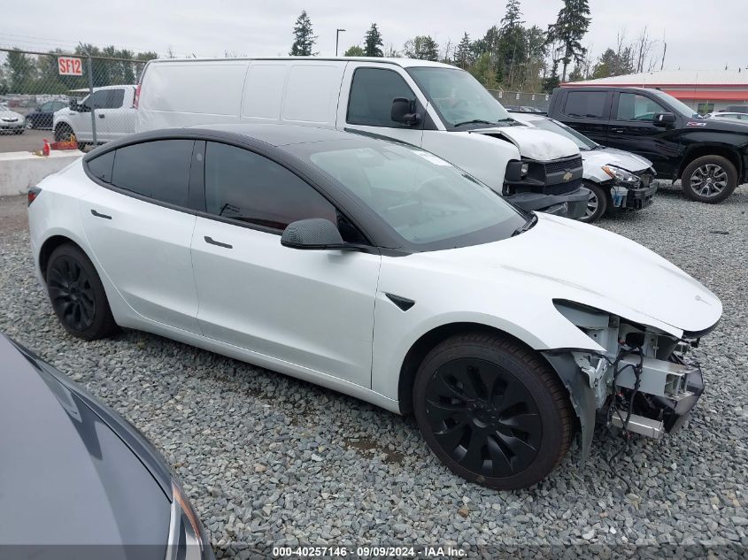 2021 Tesla Model 3 Standard Range Plus Rear-Wheel Drive VIN: 5YJ3E1EA4MF929878 Lot: 40257146