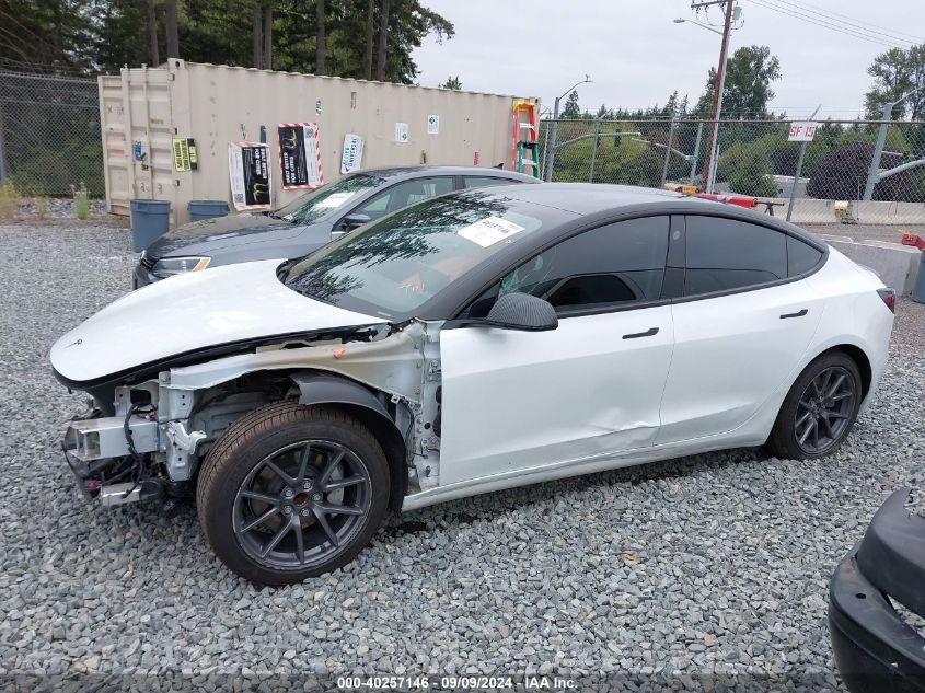 2021 Tesla Model 3 Standard Range Plus Rear-Wheel Drive VIN: 5YJ3E1EA4MF929878 Lot: 40257146