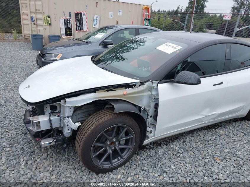 2021 Tesla Model 3 Standard Range Plus Rear-Wheel Drive VIN: 5YJ3E1EA4MF929878 Lot: 40257146