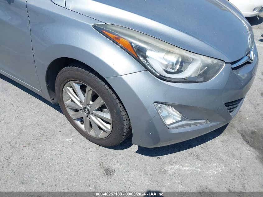 2015 Hyundai Elantra Se VIN: KMHDH4AE6FU281777 Lot: 40257180