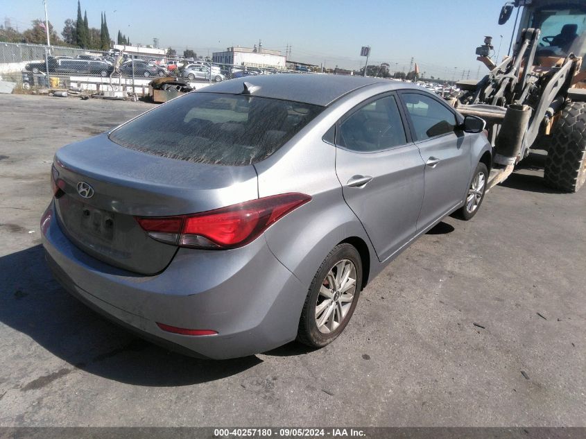 2015 Hyundai Elantra Se VIN: KMHDH4AE6FU281777 Lot: 40257180