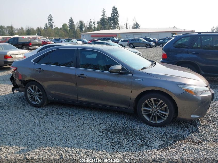 2016 Toyota Camry Hybrid Se VIN: 4T1BD1FK3GU185302 Lot: 40257210