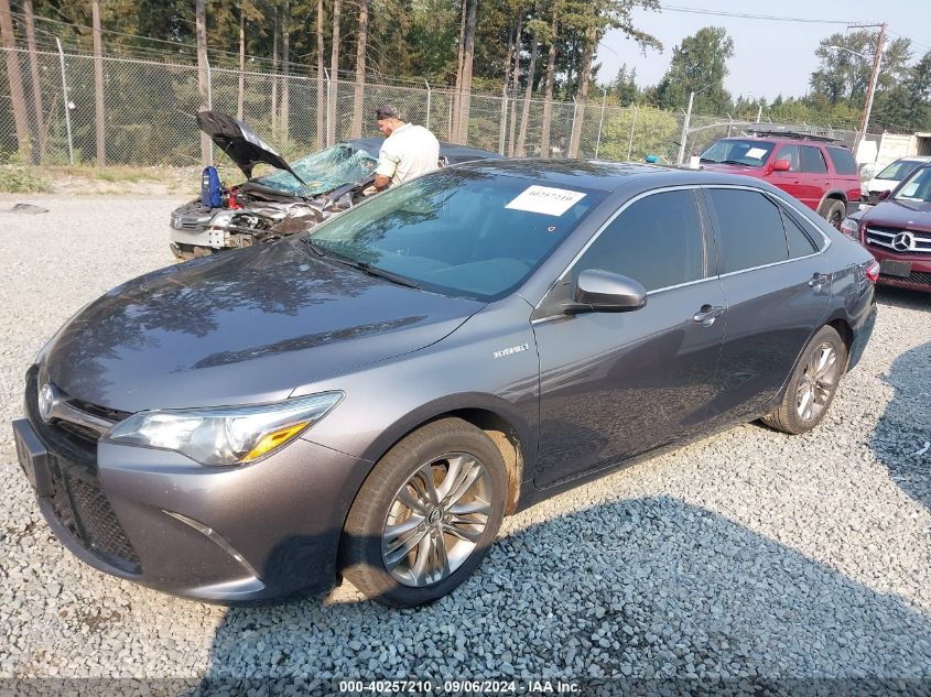 2016 Toyota Camry Hybrid Se VIN: 4T1BD1FK3GU185302 Lot: 40257210