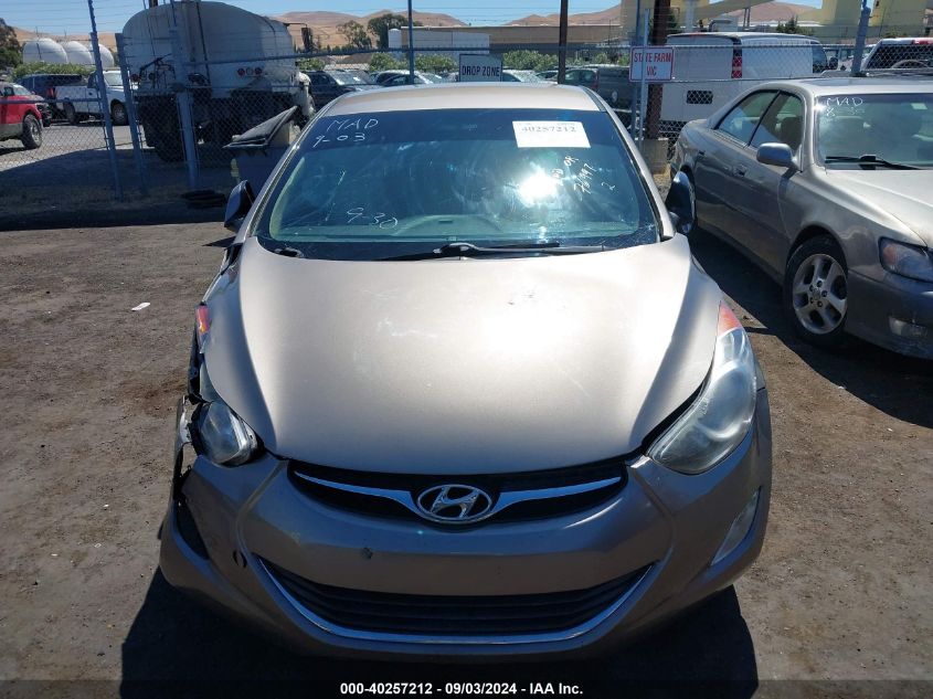 2013 Hyundai Elantra Gls VIN: 5NPDH4AE7DH384606 Lot: 40257212