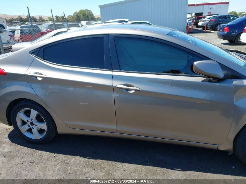 2013 Hyundai Elantra Gls VIN: 5NPDH4AE7DH384606 Lot: 40257212