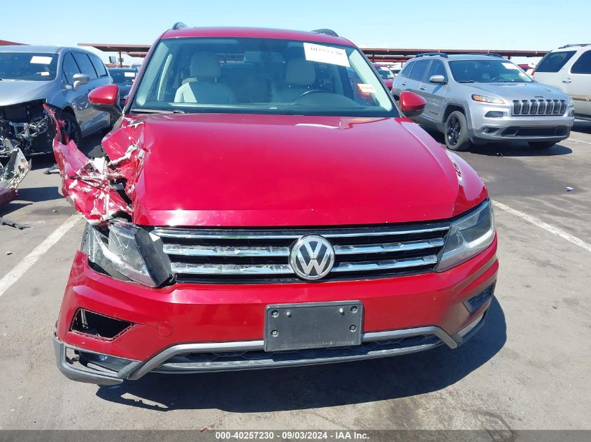 2018 Volkswagen Tiguan 2.0T Se/2.0T Sel VIN: 3VV3B7AX5JM011393 Lot: 40257230