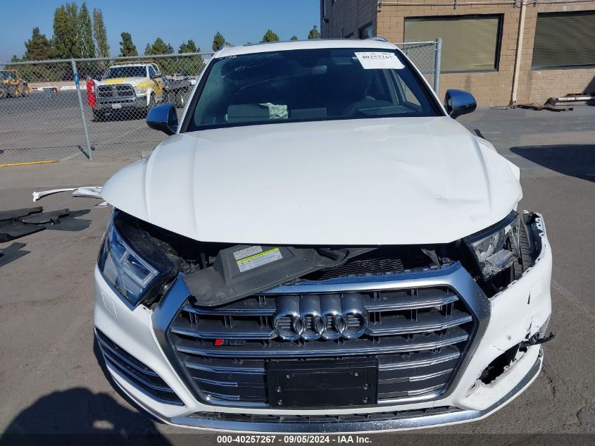 2019 Audi Sq5 Premium Plus VIN: WA1B4AFY3K2085854 Lot: 40257267