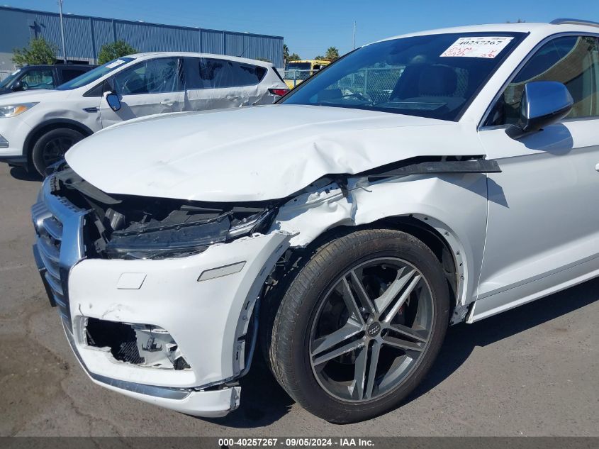 2019 Audi Sq5 3.0T Premium VIN: WA1B4AFY3K2085854 Lot: 40257267