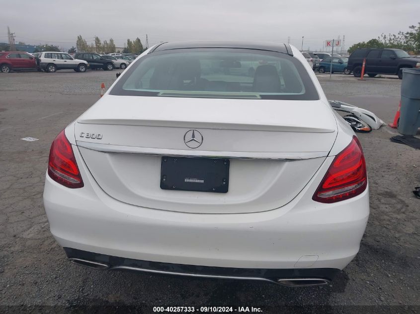 2015 Mercedes-Benz C 300 300 VIN: 55SWF4JB6FU089808 Lot: 40257333