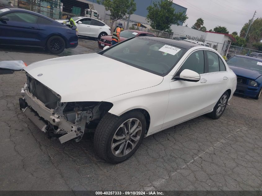 55SWF4JB6FU089808 2015 MERCEDES-BENZ C CLASS - Image 2