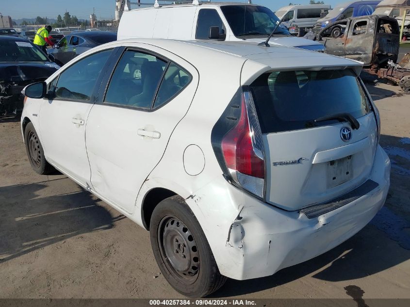 2014 Toyota Prius C One VIN: JTDKDTB37E1062163 Lot: 40257384