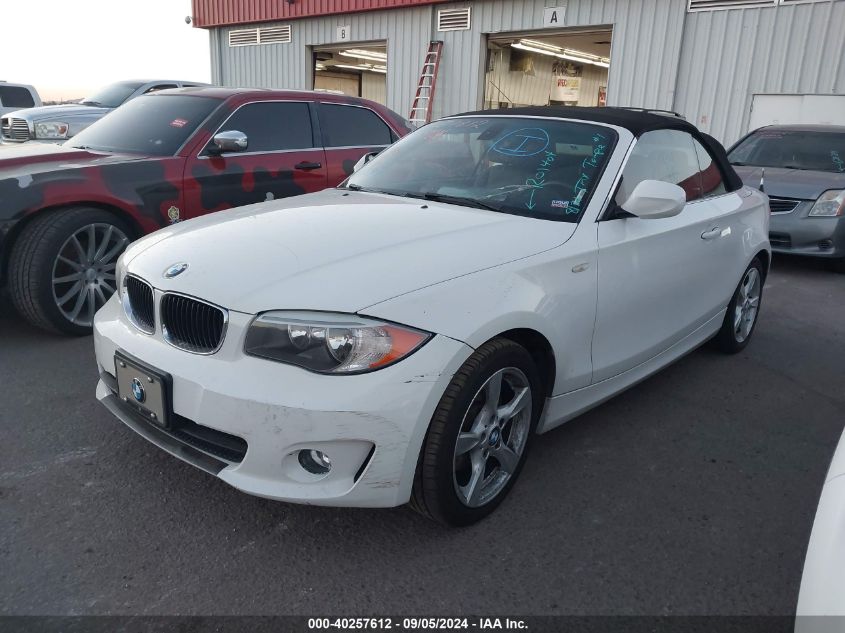 2013 BMW 128I VIN: WBAUN1C55DVR01404 Lot: 40257612