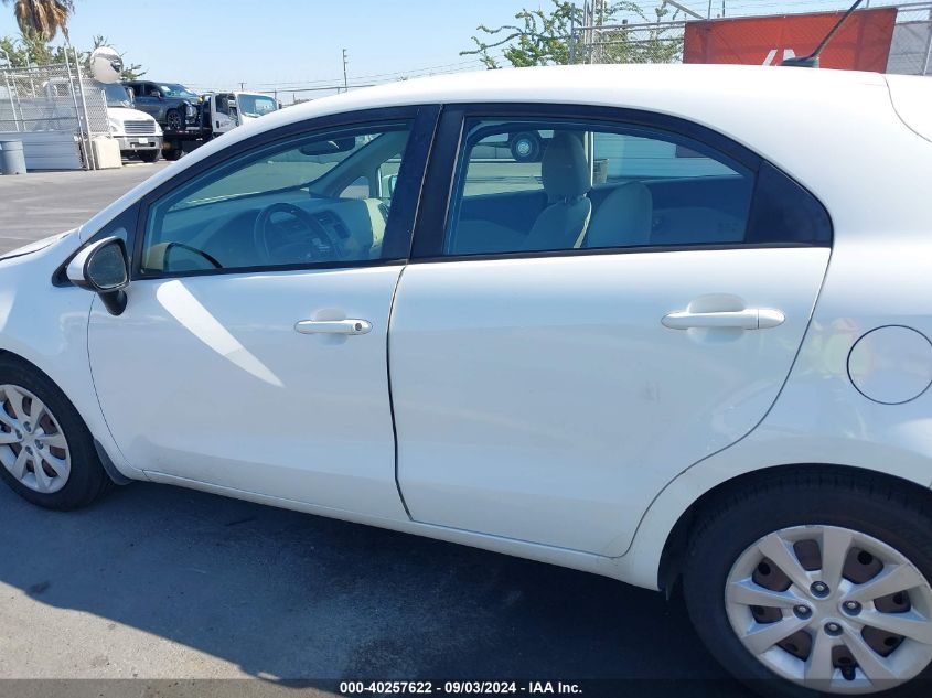 2013 Kia Rio Lx VIN: KNADM5A30D6248132 Lot: 40257622