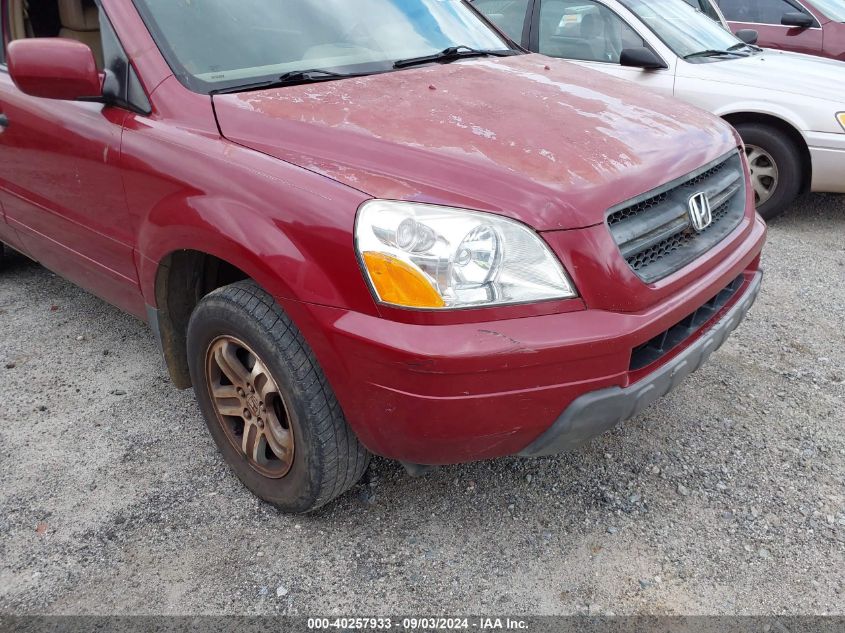 2005 Honda Pilot Ex-L VIN: 5FNYF18585B060415 Lot: 40257933