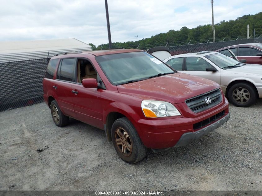 2005 Honda Pilot Ex-L VIN: 5FNYF18585B060415 Lot: 40257933