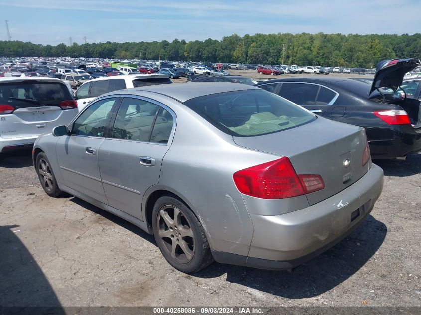 2003 Infiniti G35 Luxury VIN: JNKCV51E43M002786 Lot: 40258086