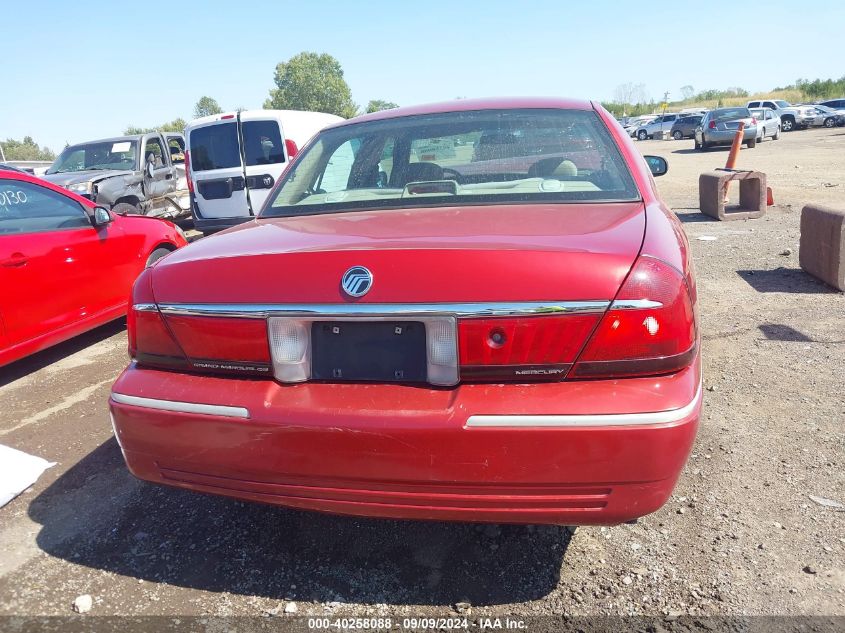 2000 Mercury Grand Marquis Gs VIN: 2MEFM74W4YX744024 Lot: 40258088