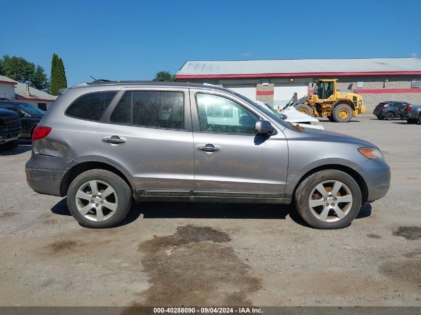 2007 Hyundai Santa Fe Limited/Se VIN: 5NMSH73E27H039927 Lot: 40258090