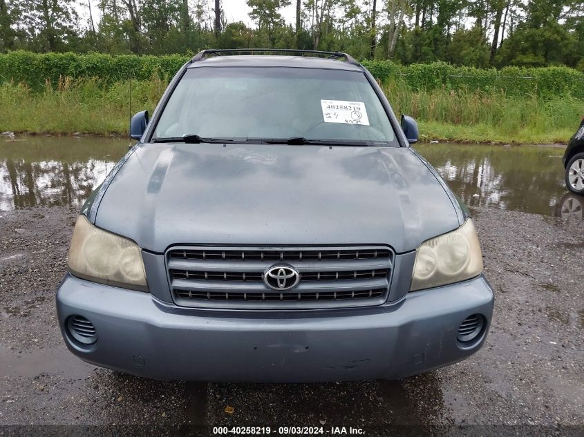 2003 Toyota Highlander VIN: JTEGD21A630067773 Lot: 40258219