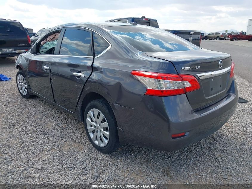 2015 Nissan Sentra Sv VIN: 3N1AB7APXFL694259 Lot: 40258247