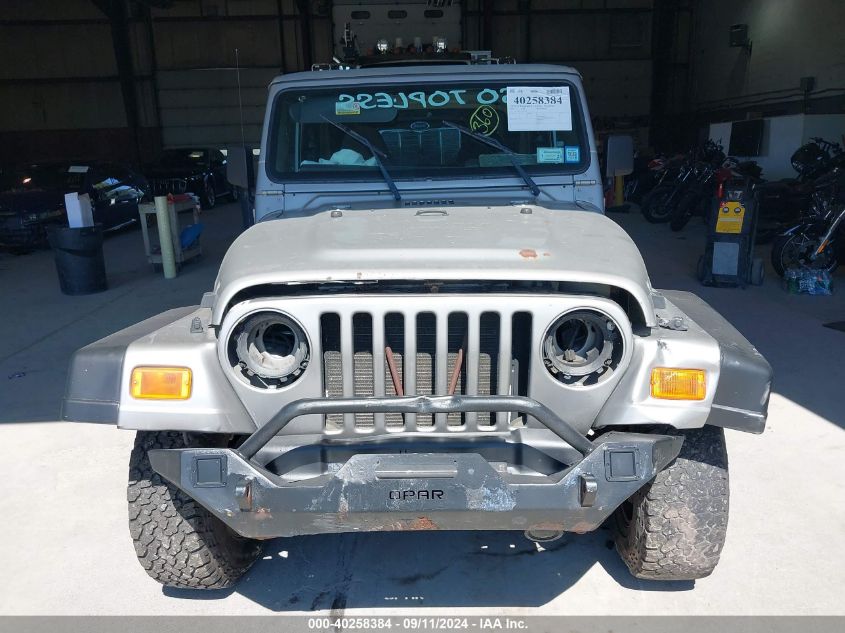 2000 Jeep Wrangler Sport VIN: 1J4FA49SXYP754622 Lot: 40258384