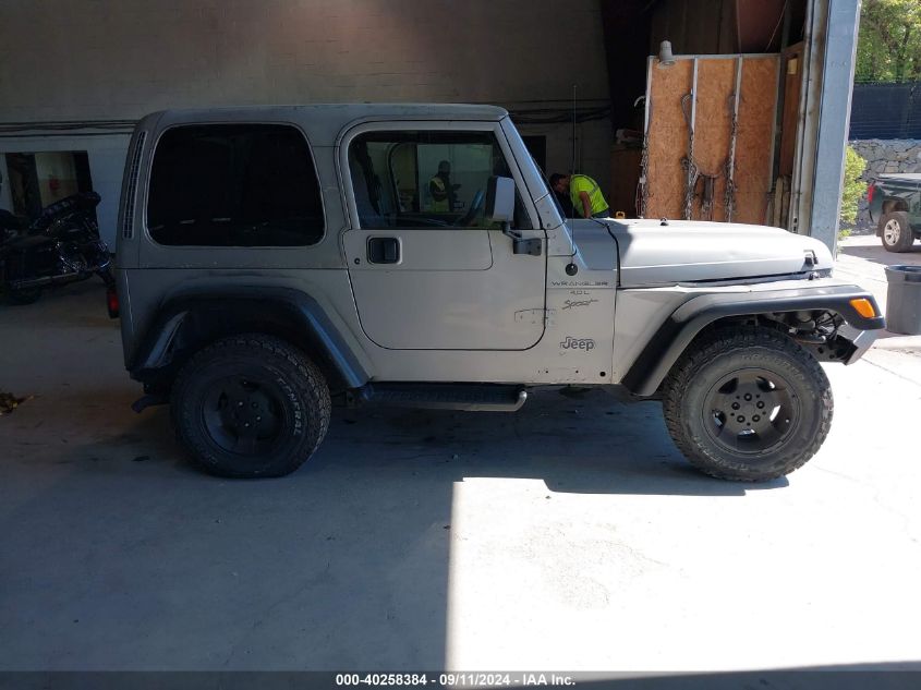 2000 Jeep Wrangler Sport VIN: 1J4FA49SXYP754622 Lot: 40258384