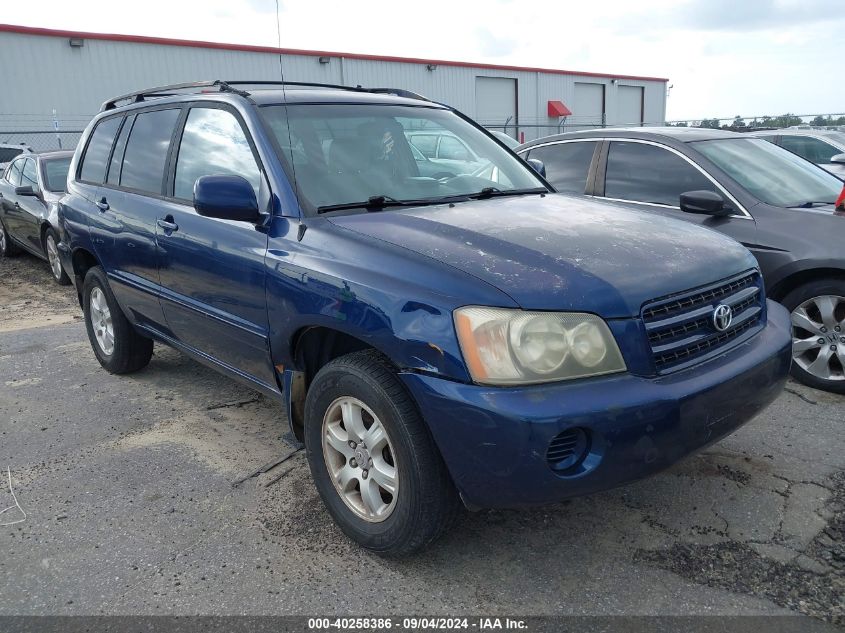 2003 Toyota Highlander V6 VIN: JTEHF21A830153679 Lot: 40258386