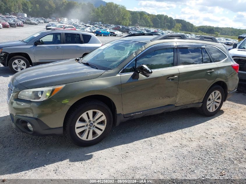 2015 Subaru Outback 2.5I Premium VIN: 4S4BSAFC6F3321683 Lot: 40258392