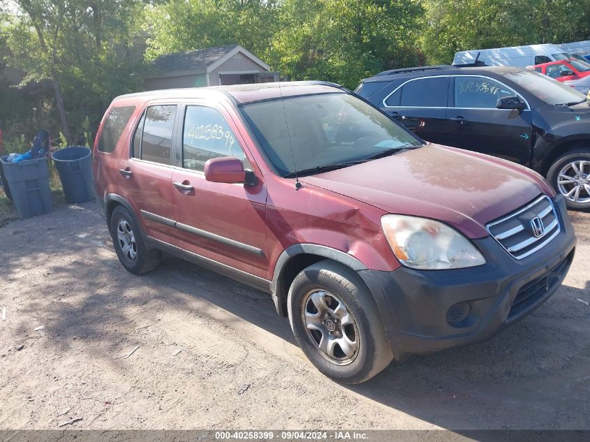 2005 Honda Cr-V Ex VIN: JHLRD78815C024086 Lot: 40258399